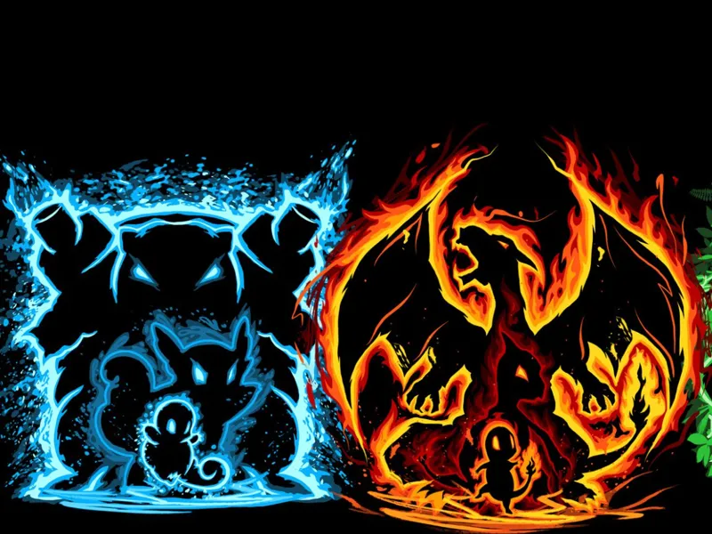 Pokemon litho CHarizard-venosar-Blastoise