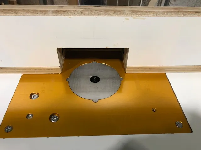 Generic Router lift bit clearance plate