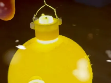LED-Stopfen für Christbaumkugel