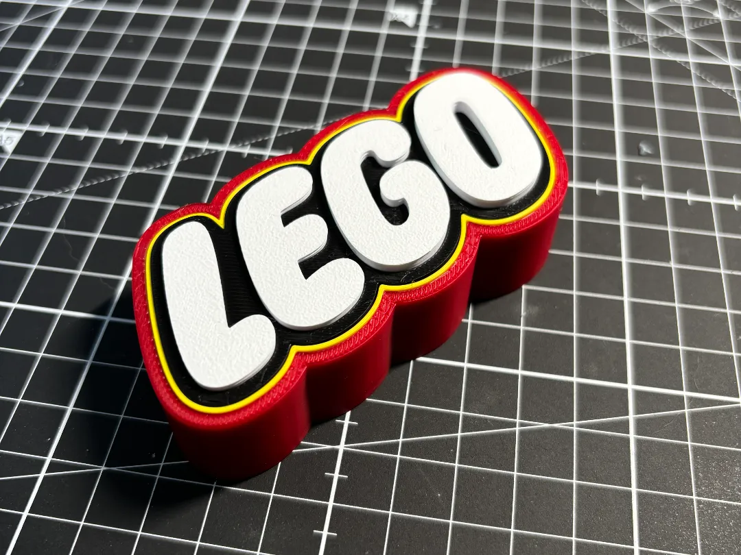 LEGOs Lettering - FanArt sign - no AMS - Free 3D Print Model - MakerWorld