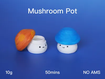 MapleStory Flower Mushroom Lidded Jar Cute