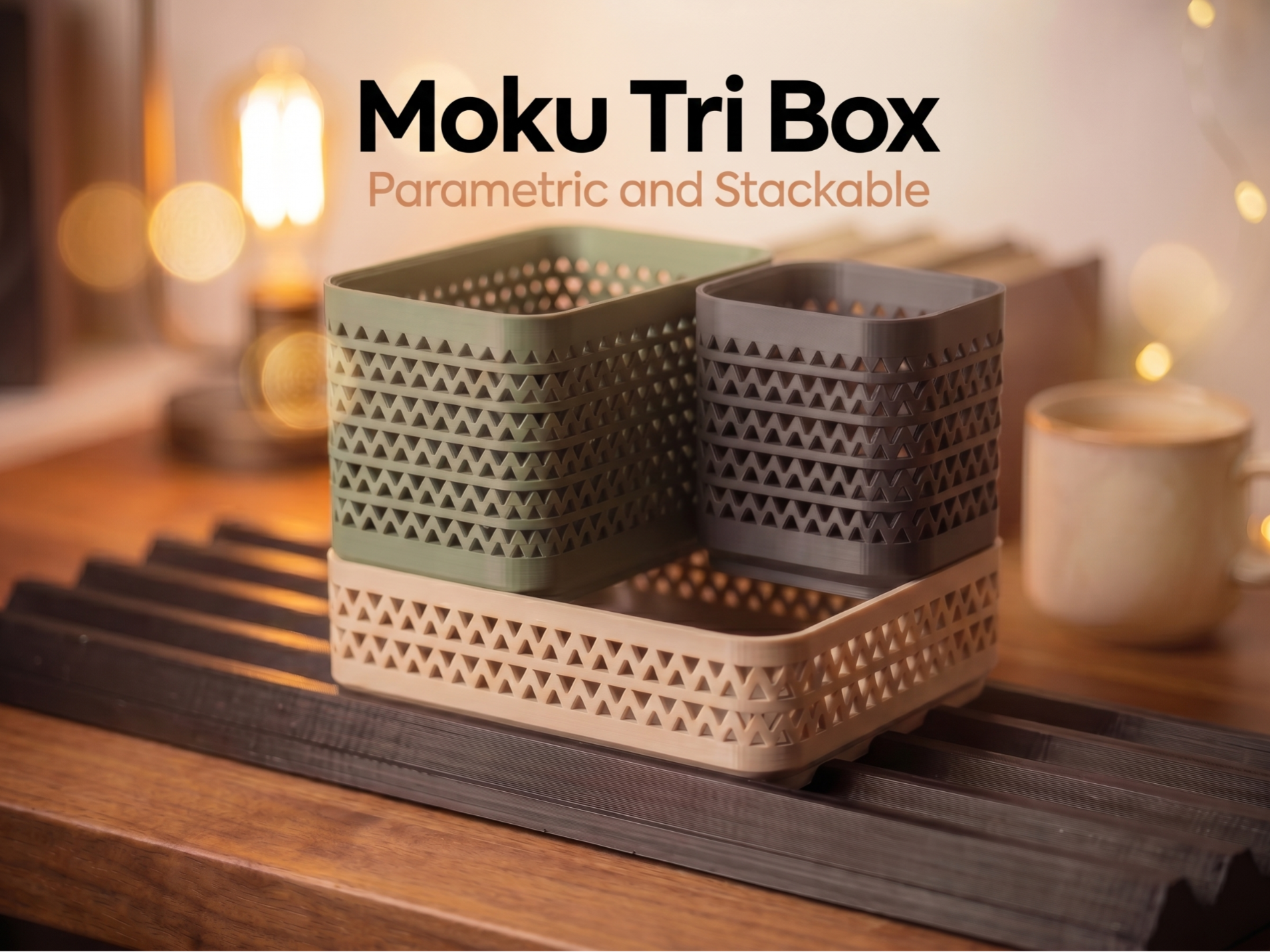 Moku Parametric Storage Box Tri Style 