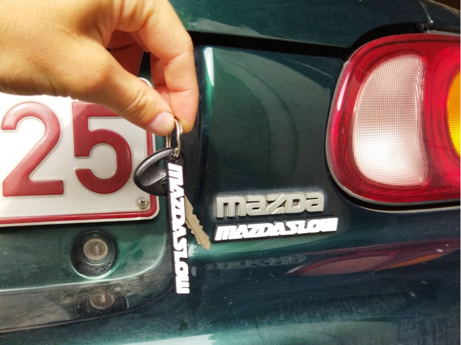 "Mazdaslow" Parody Mazdaspeed Inspired Keyring