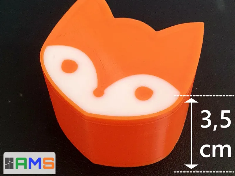 Fox Jewelry box - AMS easy and fast print in place