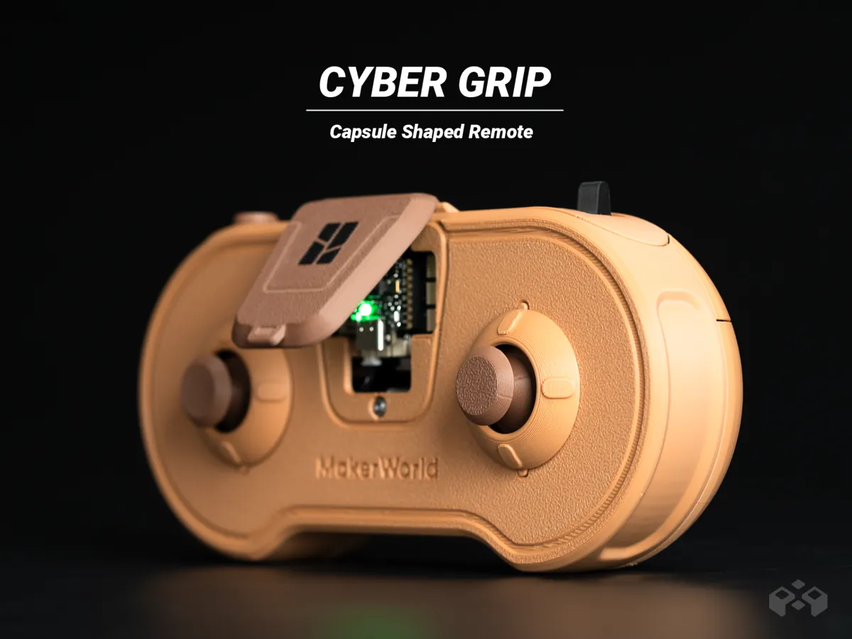 Remote Control Cybe Cyber Grip Capsule Remote - Free 3D Print Model - MakerWorld