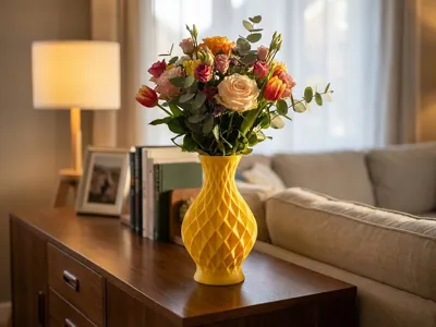 Diamond Vase – Low-Poly Elegance