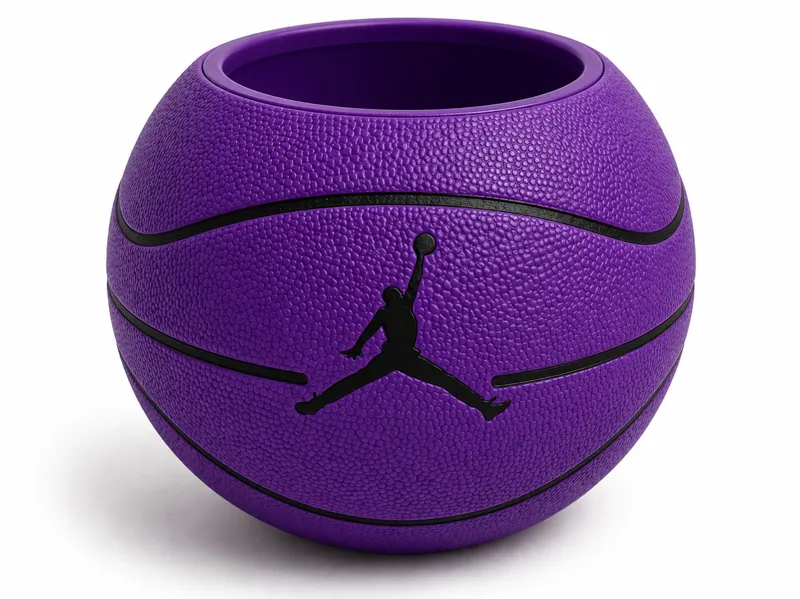 Portapenne a forma di palla da basket jordan