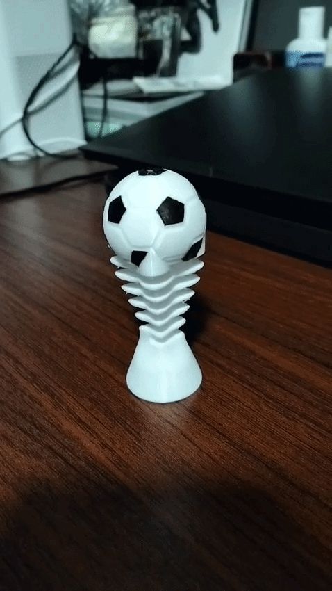 Springy Football Trophy – Bounce into Victory