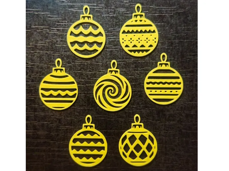 Snowflakes Christmas Baubles Ornament V2