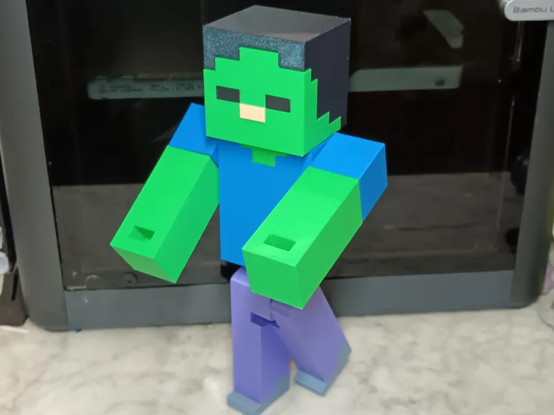 Articulated Minecraft Zombie