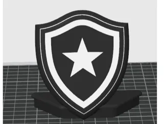Escudo Botafogo + Base volkswagen suporte