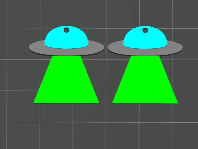 UFO Alien Earrings