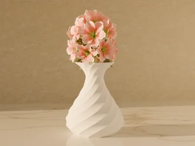 Low Poly Tall Vase