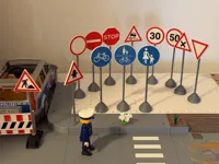 Panneaux de signalisation miniatures avec plots — photo 2