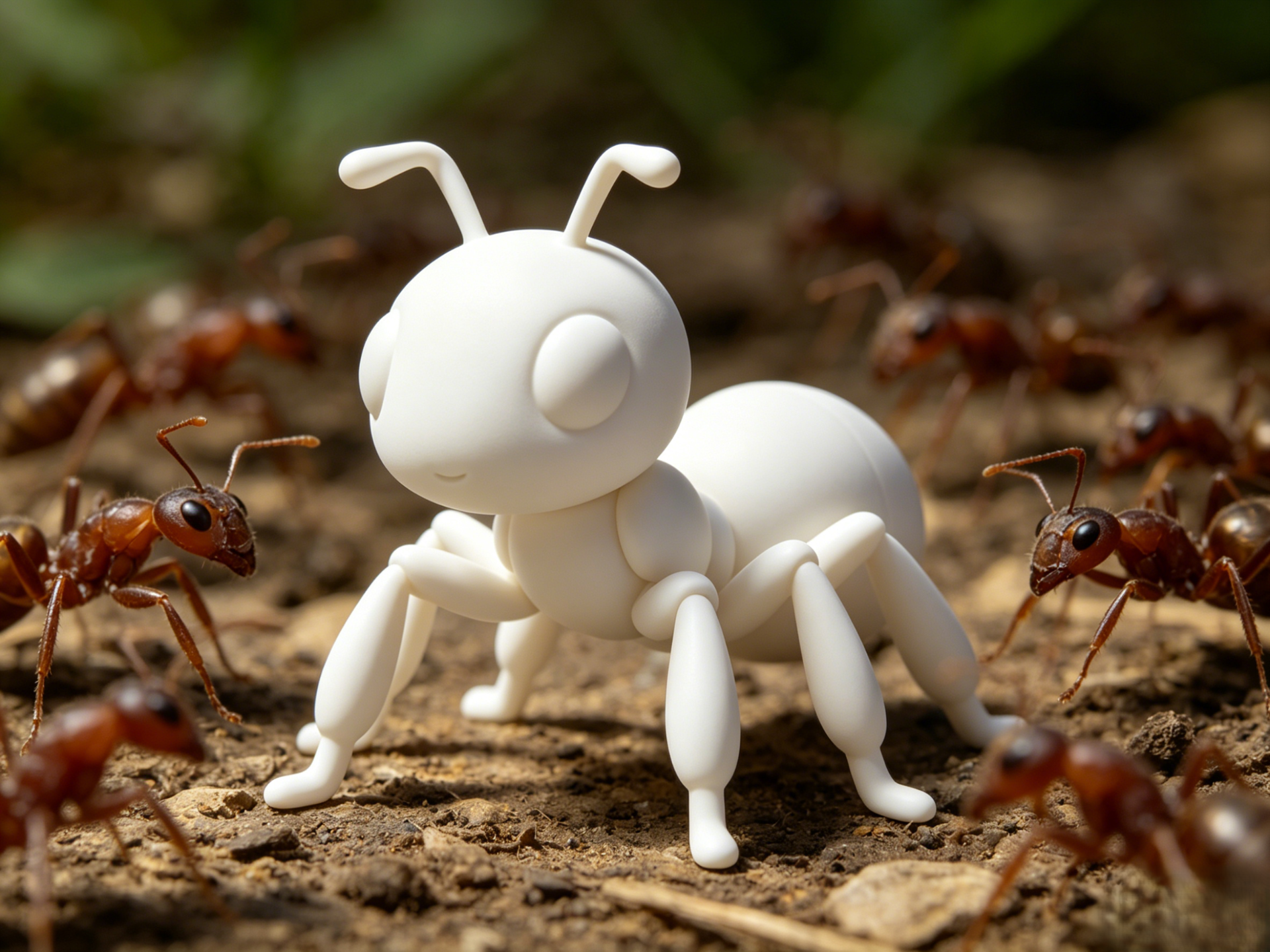 a little ant figurine