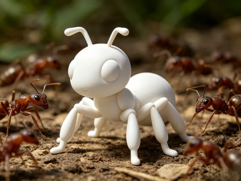 a little ant figurine
