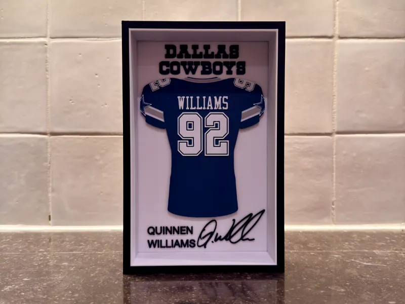 Quinnen Williams - Dallas Cowboys - Jersey Frame