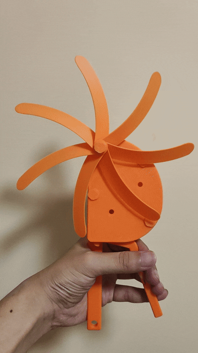 Miniatura 1 do modelo 3D 大号手压风扇