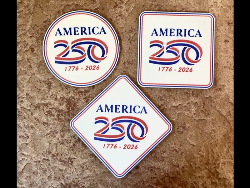 America 250 Drink Coasters (3 versions)