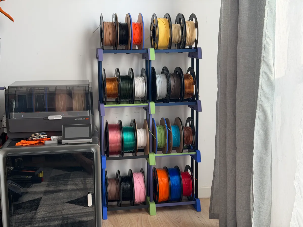 Filament rack (fully printable, modular) - Free 3D Print Model - MakerWorld