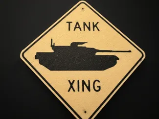 Tank Trail Sign