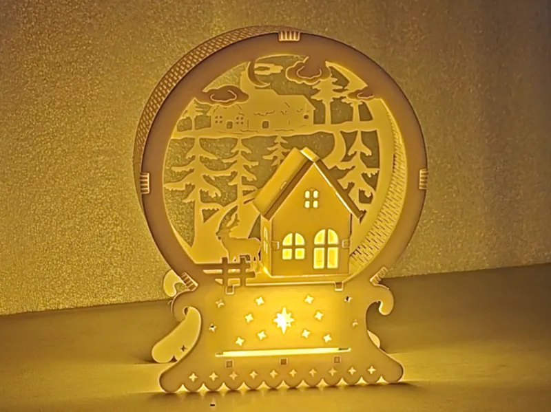 Weihnachtslampe 2 im Schwibbogen Design