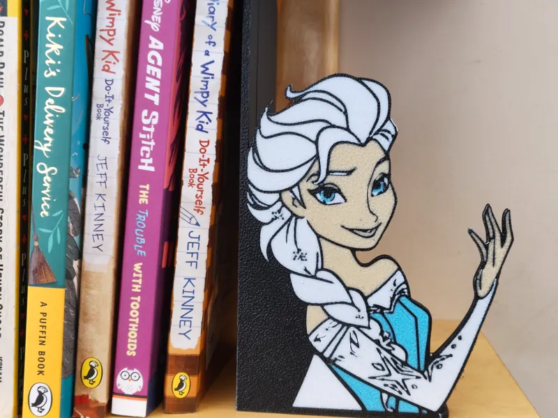 "Elsa" inspired 4 Colour Bookend