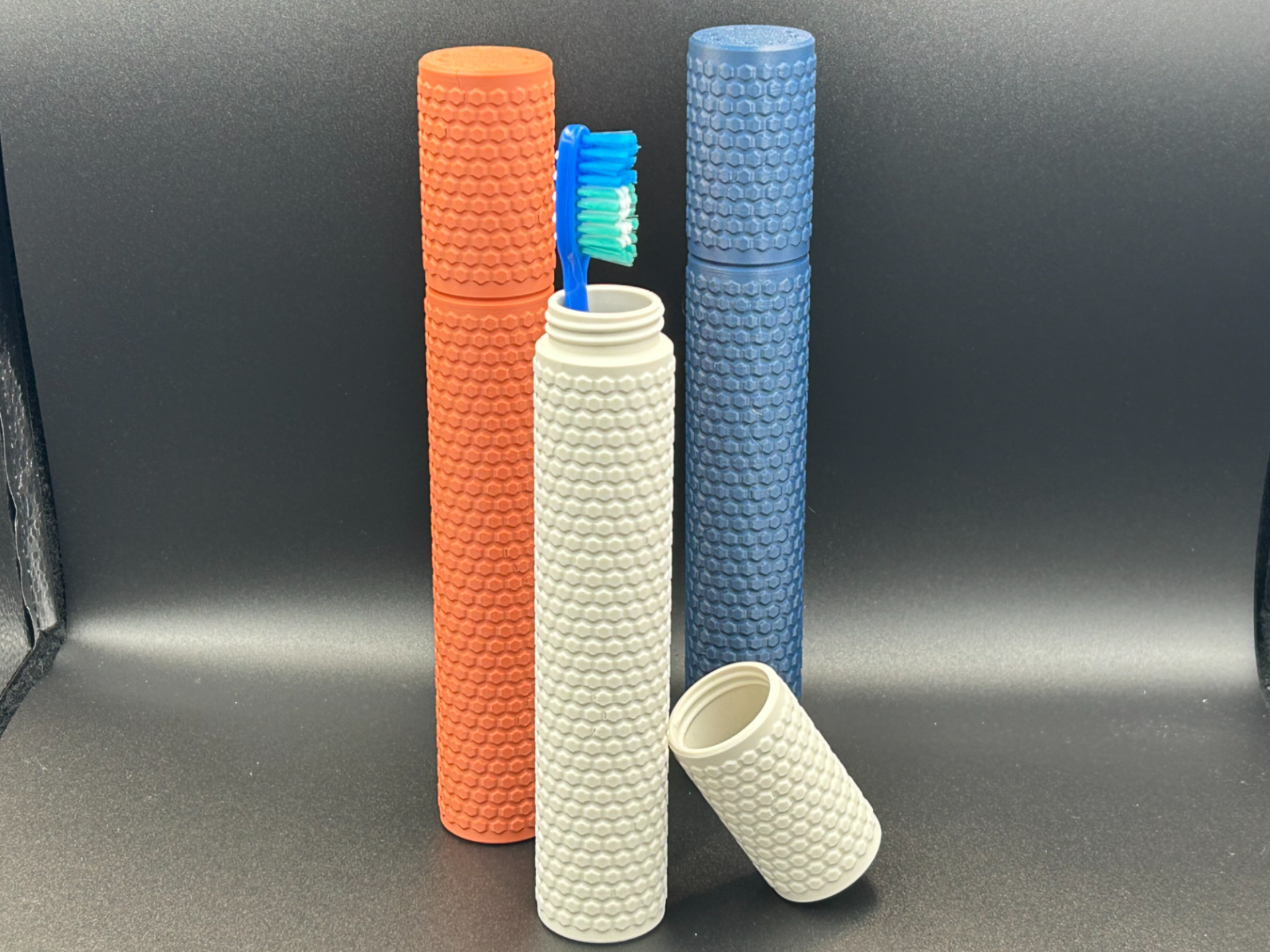 Toothbrush Travel Container Hex Out - 1