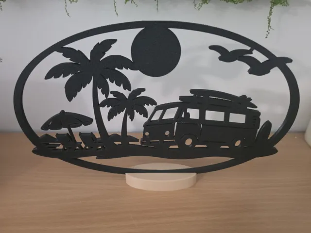 Van Beach Silhouette