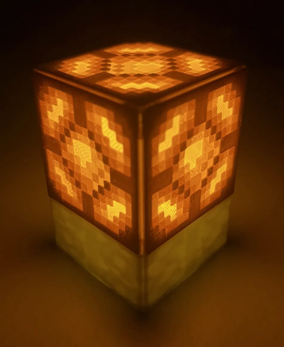 Minecraft 红石灯茶灯 - 无需AMS - 免费 3D 打印模型 - MakerWorld
