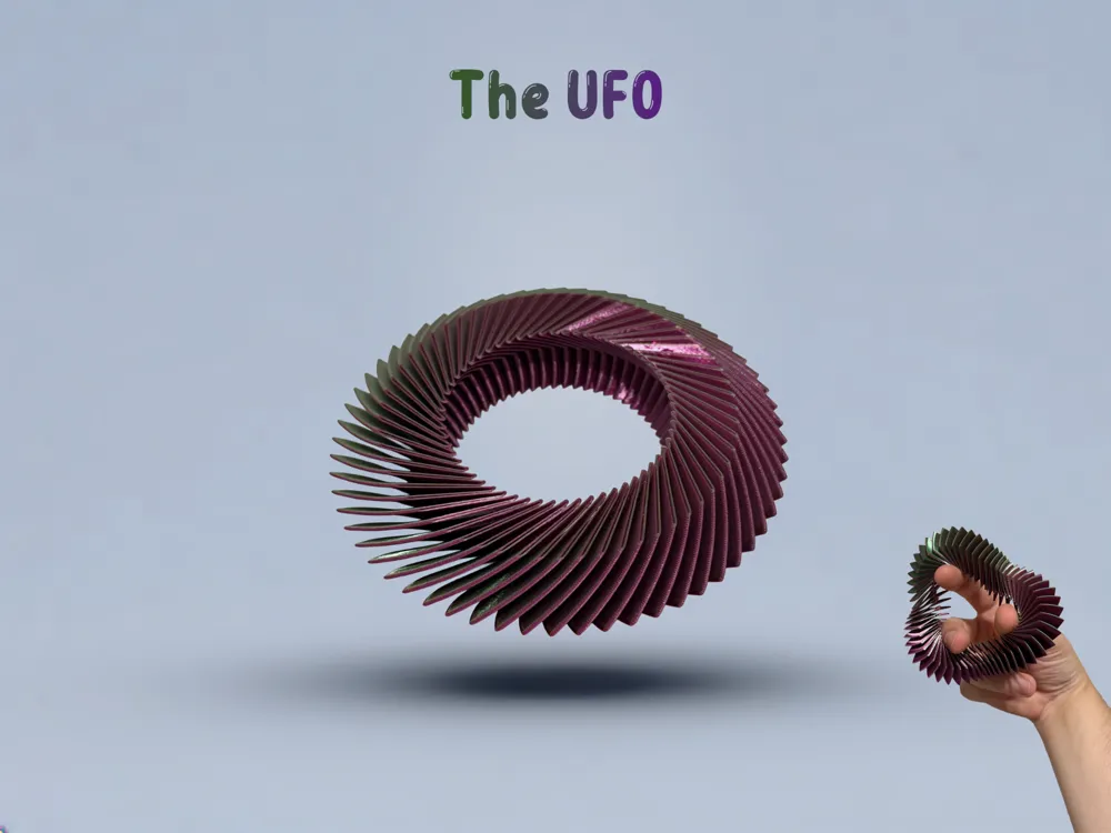 Objeto manipulable: Squishy Loopz - UFO. Referencia del modelo original.