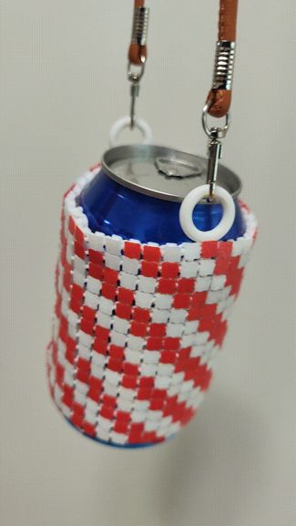 Flex fabric soda can bag