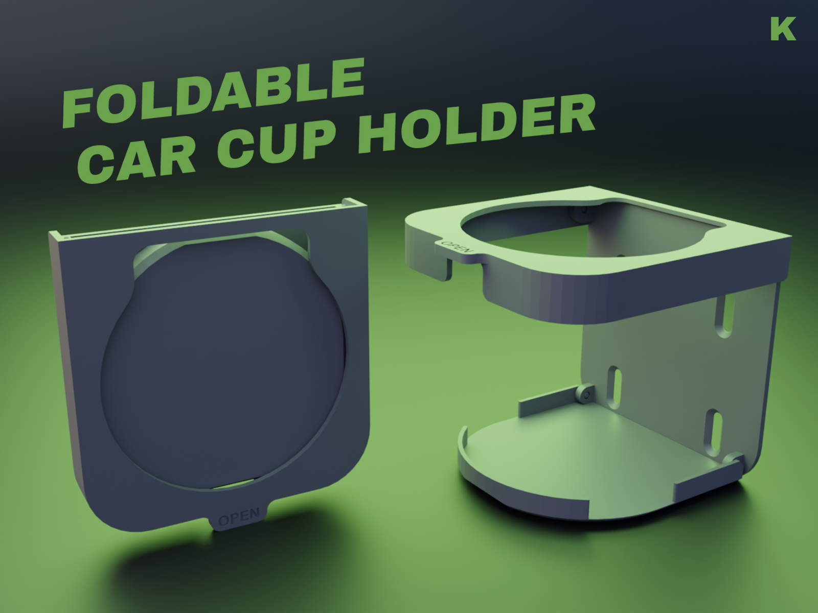 Foldable Car Cup Holder