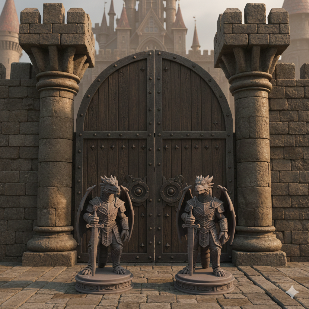 Miniatura 2 do modelo 3D Dragon Gatekeeper