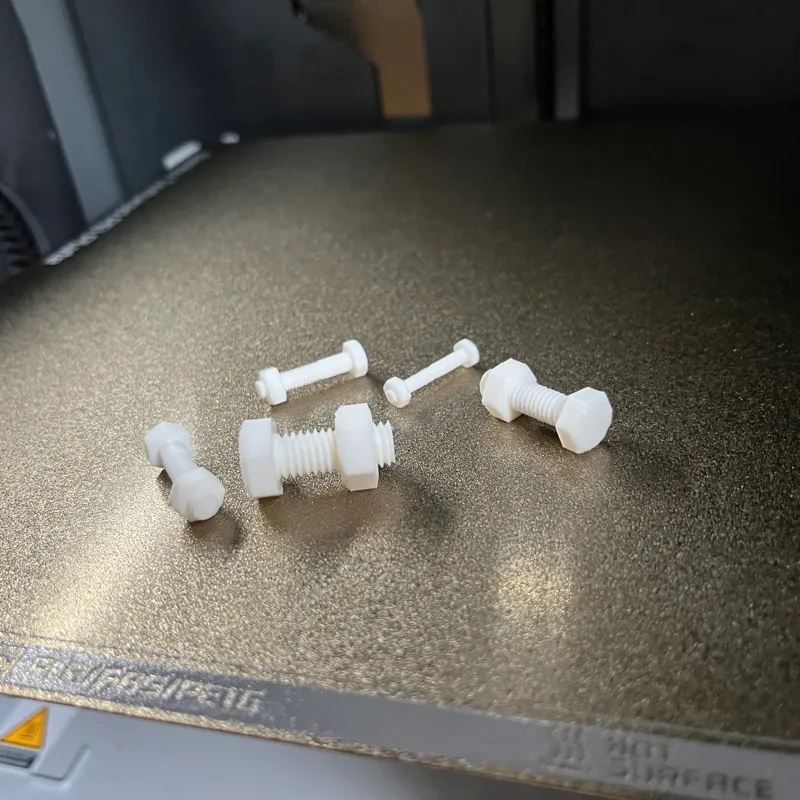 M3-M8 nuts and bolts printable with 0.4 nozzle