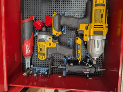 Power Tool Holder for Toolgrid.  Height Adjustable
