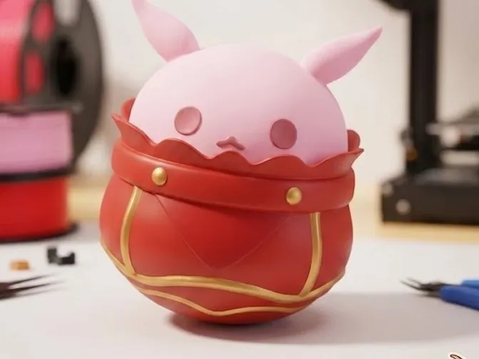 原神 可莉 蹦蹦炸弹 不倒翁版(无需支撑)