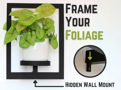 Plant Frame: Wall-Mounted Planter Display