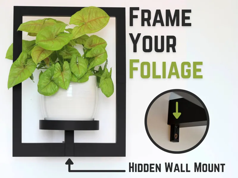 Plant Frame: Wall-Mounted Planter Display