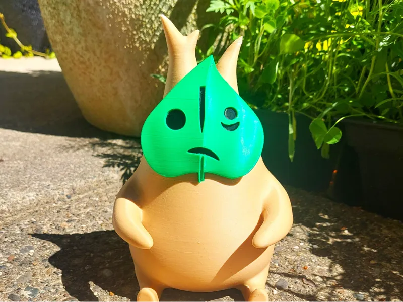 Sitting Korok Legend of Zelda Video Game Character