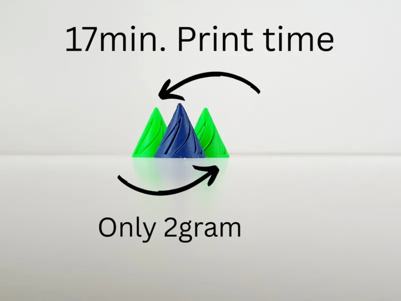 Nano Spiral/17min. Print time/Only 2gram
