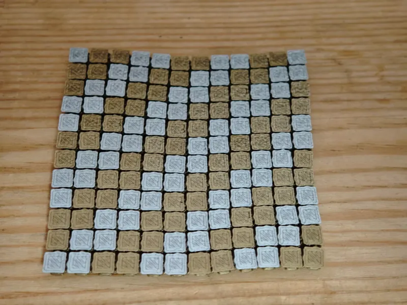 flex fabric 花纹测试块