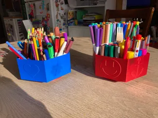 Rotating Crayon Carousel, Bearing Mounted