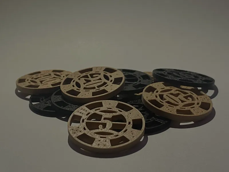 Lightweight Travel Poker Chips 