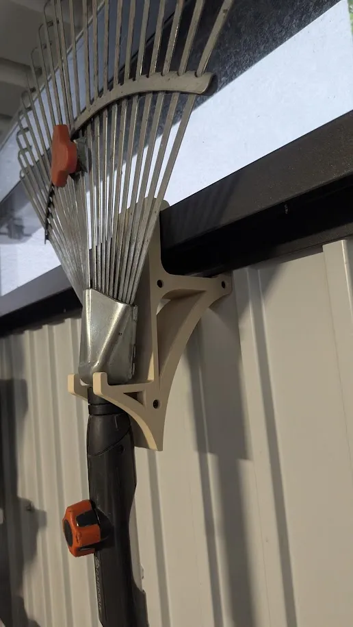 Creative Broom Rake Biohort Highline Gardena Broom Rake Holder - Free 3D Print Model ...