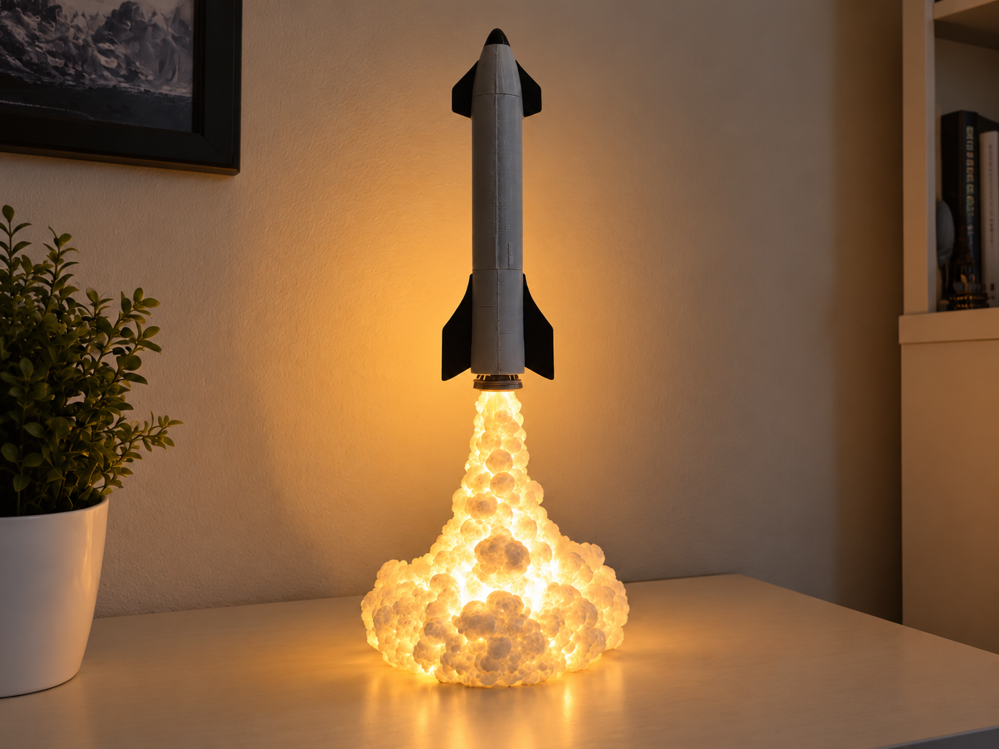 Starship Rocket Lamp - NO AMS - 1