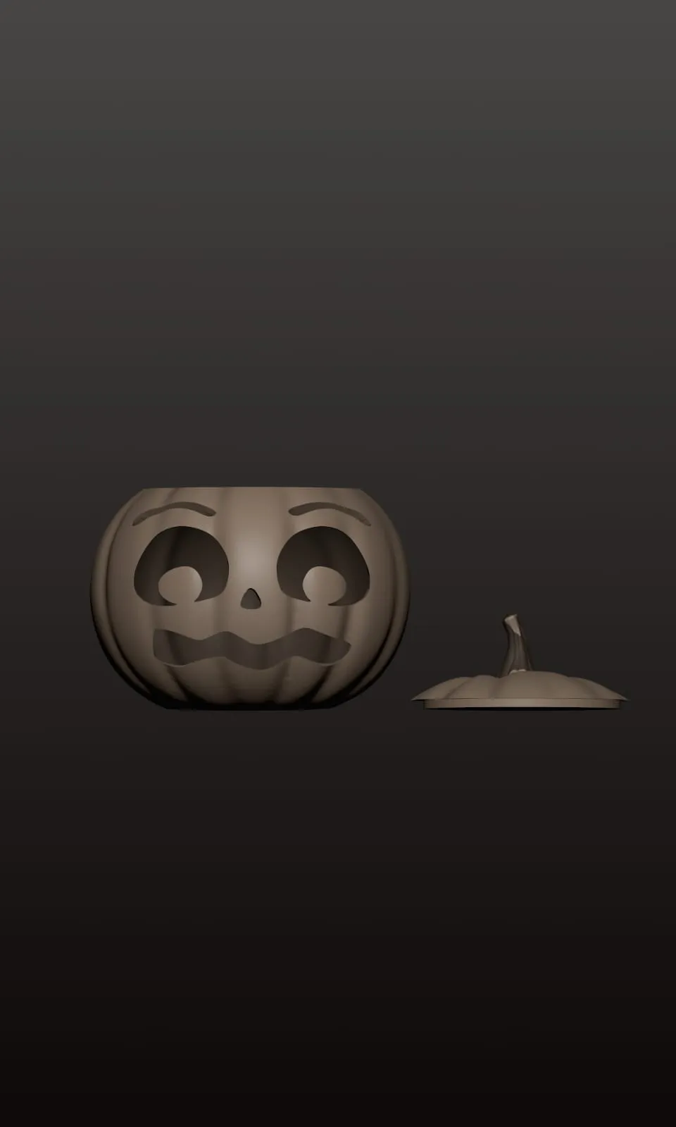 Cute Halloween Pumpkin LED Tealight Decoration - Free 3D Print Model ...