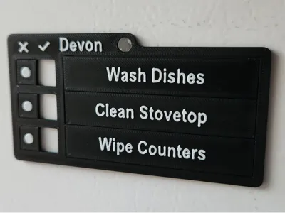 Fridge Chore Magnet