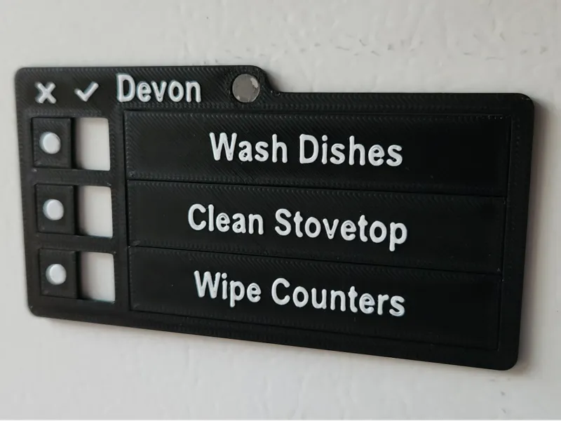 Fridge Chore Magnet