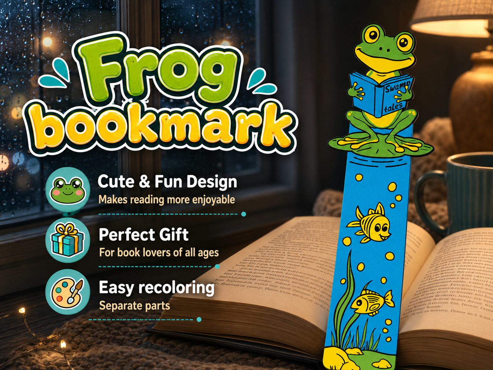 Frog bookmark